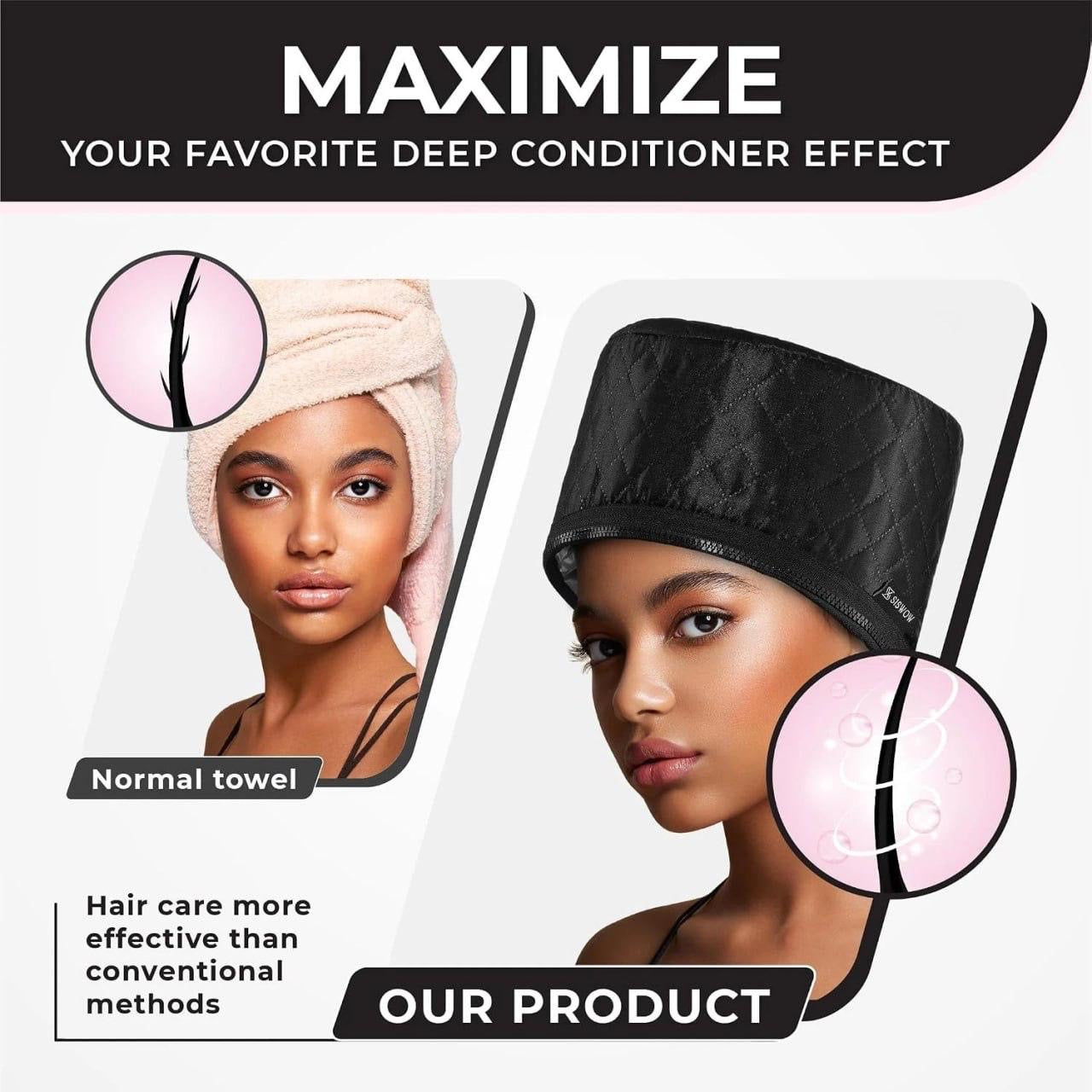 VelourCap™ Electric Heated Hair Cap — Salon-Level Deep Conditioning at Home